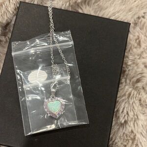 Elegant Silver Heart Pendant Necklace